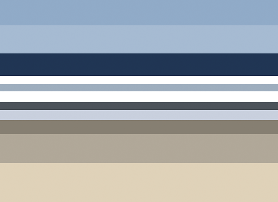 Slashed Canvas - Abstract Beach Digital Art